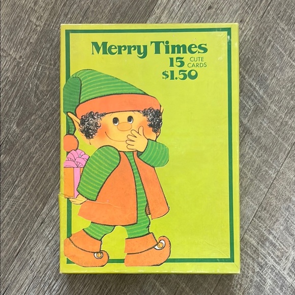 🎄•| vintage Christmas cards + box - Picture 2 of 12